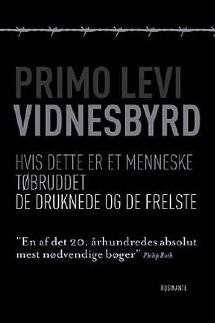 Primo Levi: Vidnesbyrd - forside